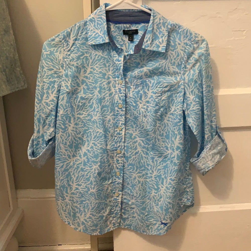 Talbots cotton shirt.  Size P